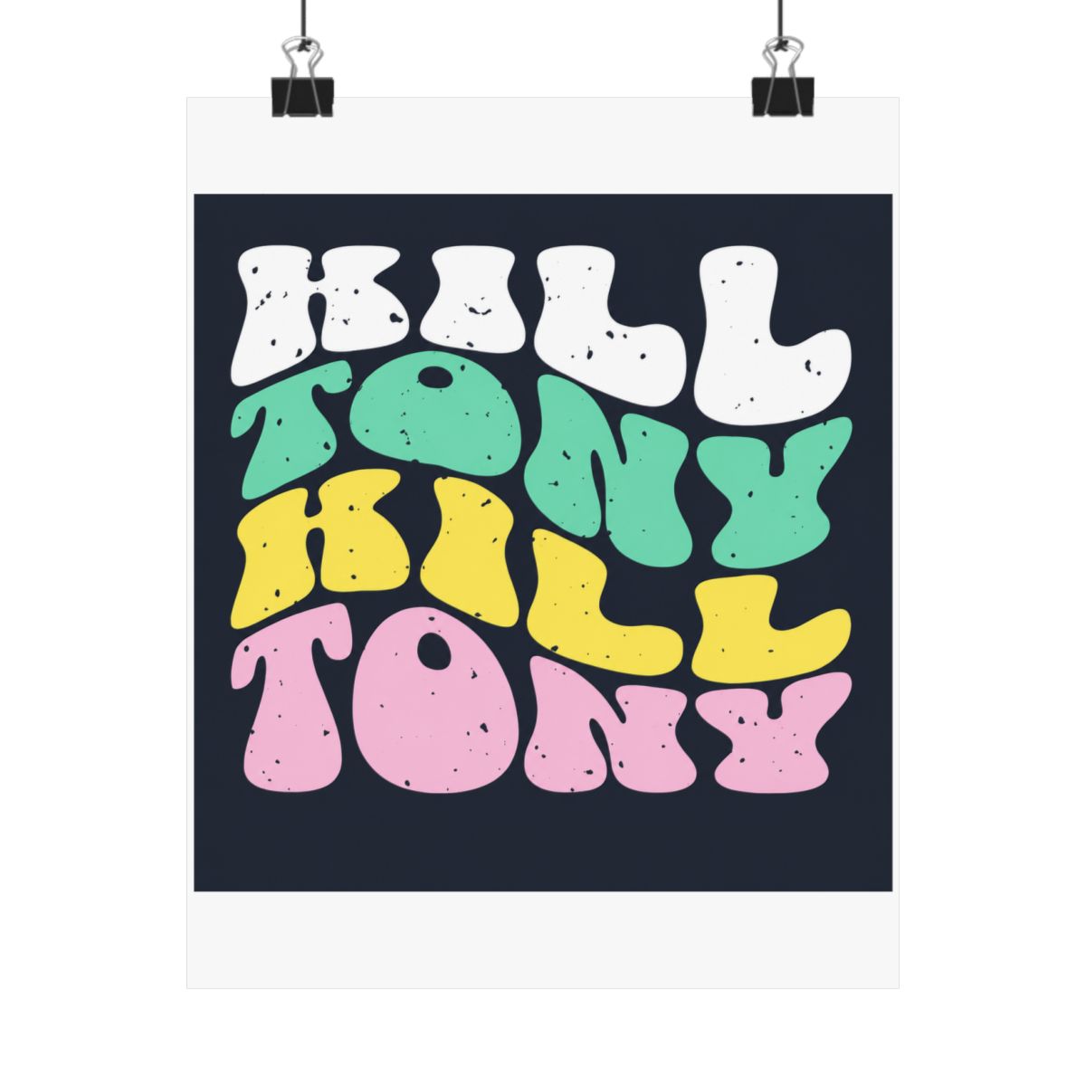 Retro Letters Text Design for Kill Tony Podcast Posters and Art